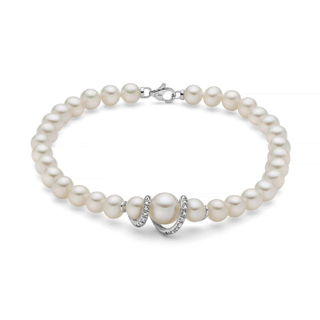 Miluna - Bracciale Di Perle e Diamanti - Bracciali - Miluna - Gioielleria Lucentini