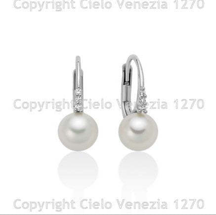 Miluna | Orecchini Di Perle Naturali In Oro Con Diamanti - Orecchini - Miluna - Gioielleria Lucentini