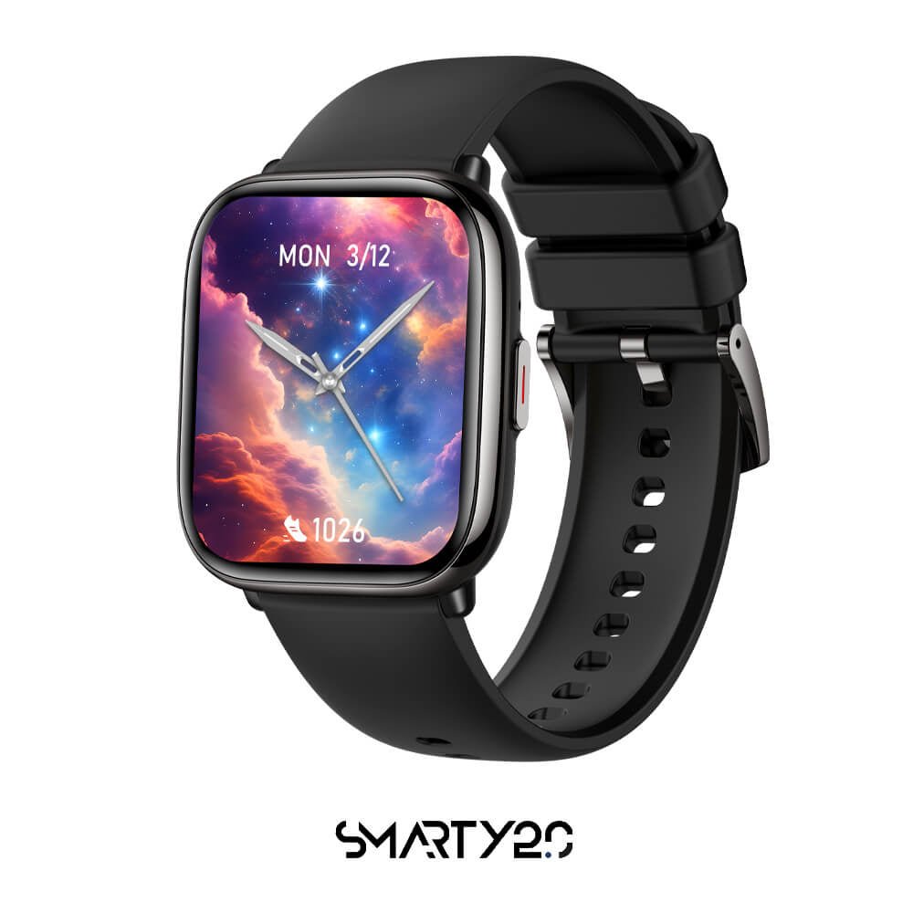 Smarty | Smartwatch Unisex Amoled Cinturino Silicone Nero - Orologi - Smarty - Gioielleria Lucentini