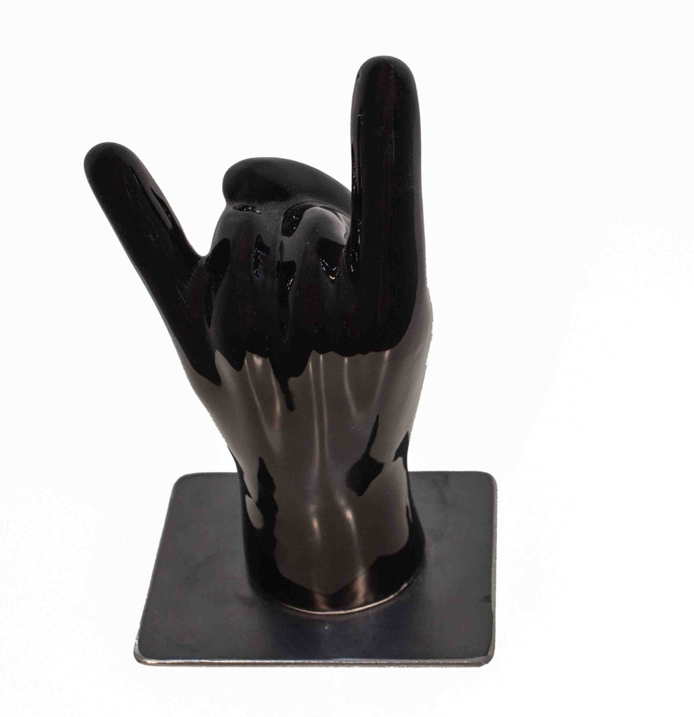 Memo Design Italy - Scultura In Terracotta Dipinta "Tiè Tiè" Nero - Home Design - Memo Design Italy - Gioielleria Lucentini