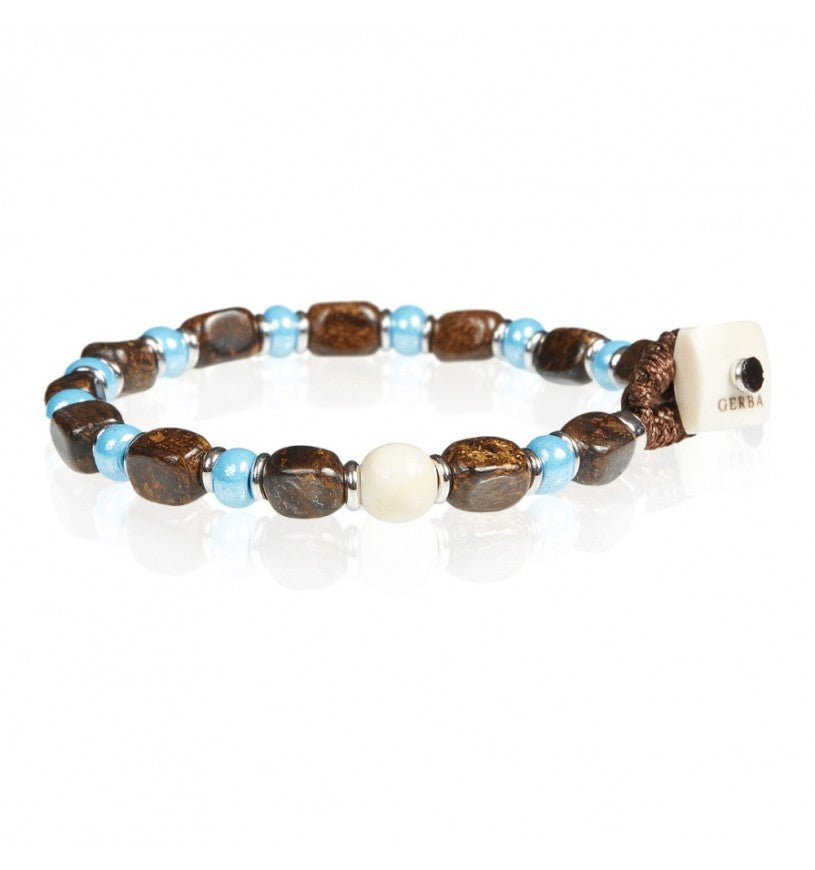 Gerba - Bracciale Strange S05 Bronzite e Murrina - Bracciali - Gerba - Gioielleria Lucentini