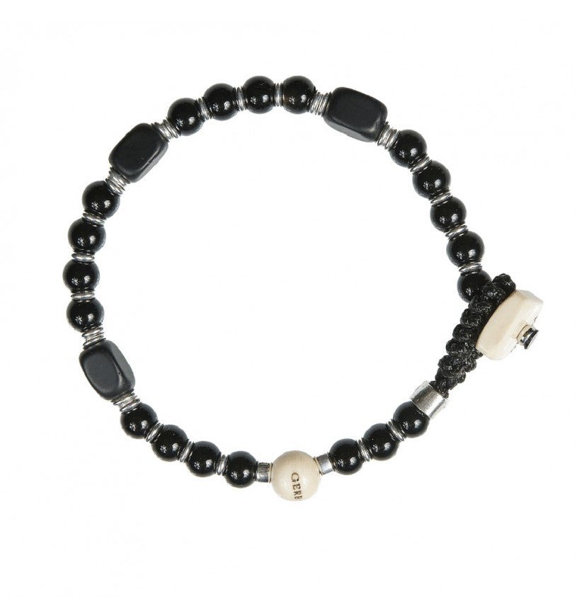 Gerba - Bracciale Strange S03 Agata Nera - Gioielli Uomo - Gerba - Gioielleria Lucentini