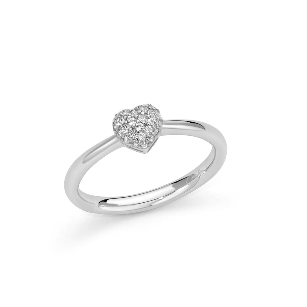 Miluna - Anello In Argento Con Cuore Giochi Di Luce - Anelli - Gioielleria Lucentini