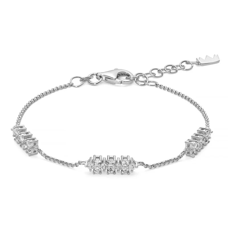 Miluna - Bracciale Unica Neve Con Topazi Bianchi BRD1198 - Bracciali - Gioielleria Lucentini