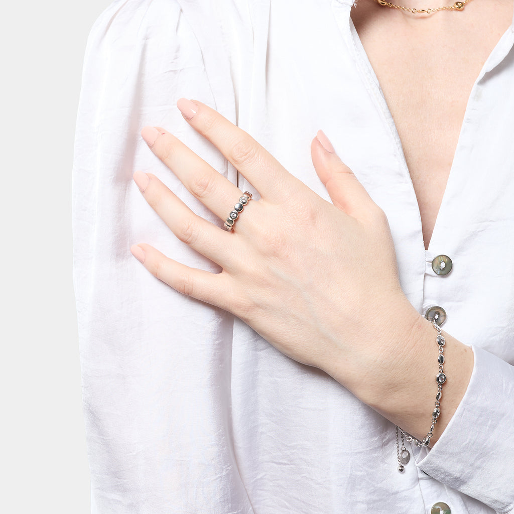 Unoaerre | Anello In Argento Con Zirconi Sparkle - Anelli - UNOAERRE - Gioielleria Lucentini