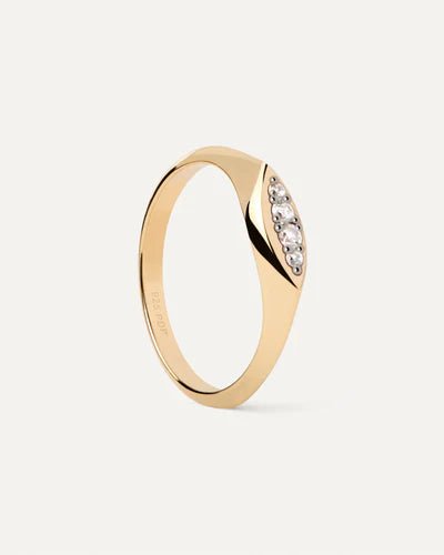 PDPAOLA - Anello Sigillo Gala in Argento Dorato - Anelli - PDPAOLA - Gioielleria Lucentini