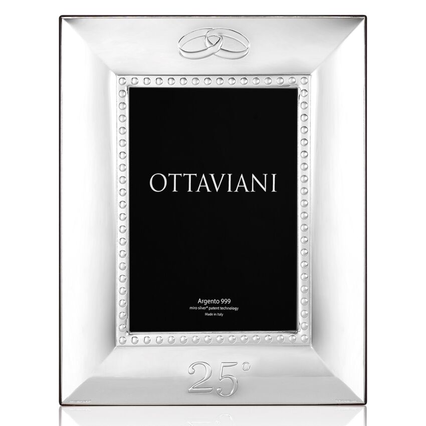 Ottaviani - Portafoto 25 esimo Anniversario In Argento - Home design - Ottaviani - Gioielleria Lucentini