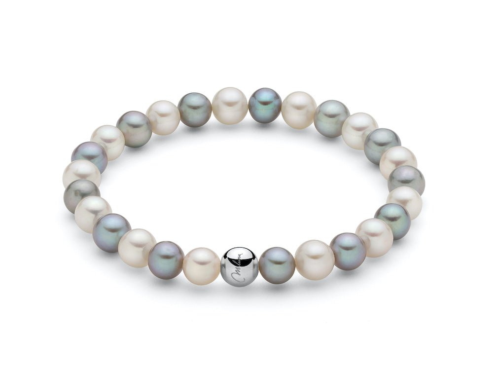Miluna - Bracciale Di Perle Multicolor Personalizzabile Con Ciondolo - Bracciali - Miluna - Gioielleria Lucentini
