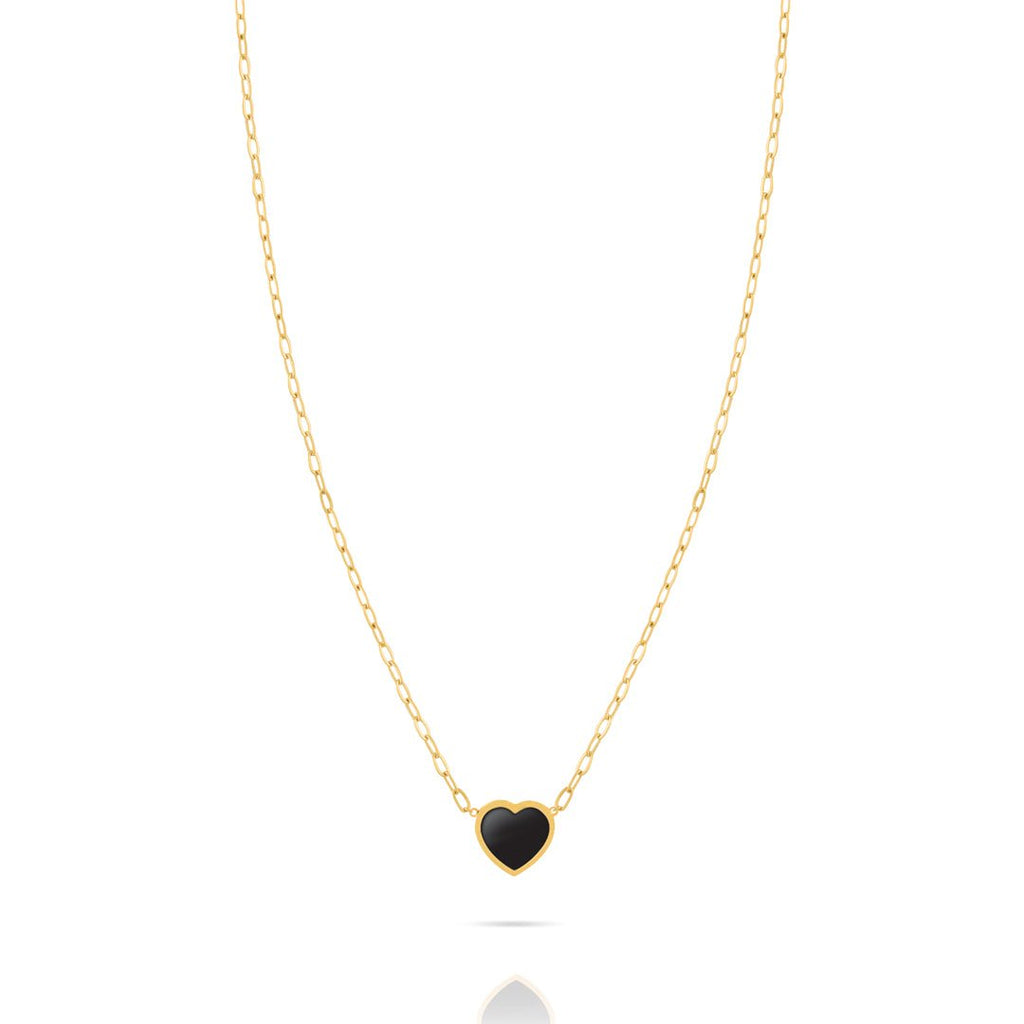 Ops Objects - Collana Natural Heart Cuore Nero - Collane - Ops Objects - Gioielleria Lucentini