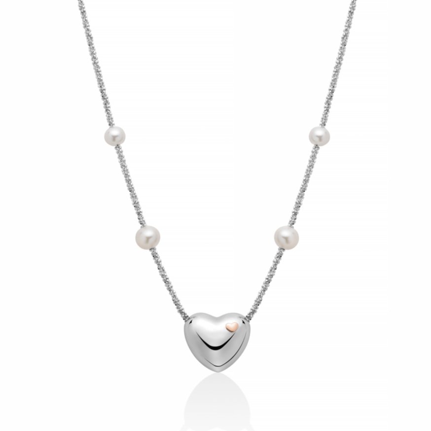 Collana Miluna CLD4834 – Argento 925‰ con topazio azzurro a cuore e topazi bianchi Collana Miluna CLD4834 – Argento 925‰ con topazio azzurro a cuore e topazi bianchi